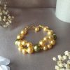 Bracelet en perles de pur cristal et cristal nacré