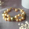 Bracelet en perles de pur cristal et cristal nacré