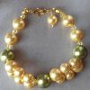 Bracelet en perles de pur cristal et cristal nacré
