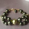 Bracelet en perles de pur cristal et cristal nacré