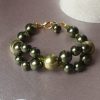 Bracelet en perles de pur cristal et cristal nacré