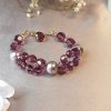 Bracelet en perles de pur cristal et cristal nacré