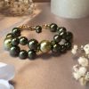 Bracelet en perles de pur cristal et cristal nacré