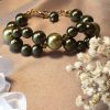 Bracelet en perles de pur cristal et cristal nacré
