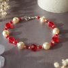 Bracelet en perles de pur cristal et cristal nacré