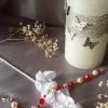 Bracelet en perles de pur cristal et cristal nacré
