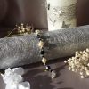 Bracelet en perles de pur cristal et cristal nacré