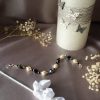 Bracelet en perles de pur cristal et cristal nacré