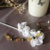 Bracelet en perles de pur cristal et cristal nacré
