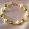 Bracelet en perles de pur cristal et cristal nacré