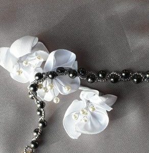 Bracelet en perles de cristal nacré