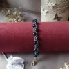 Bracelet en perles de cristal nacré et rocailles calibrées