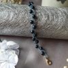 Bracelet en perles de cristal nacré et rocailles calibrées