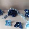 Bracelet en perles de cristal nacré et rocailles calibrées