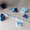 Bracelet en perles de cristal nacré et rocailles calibrées