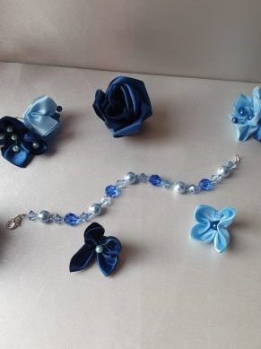 Bracelet en perles de pur cristal et cristal nacré