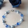 Bracelet en perles de pur cristal et cristal nacré