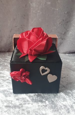 Rose en satin
