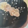 Peigne de mariée en satin et perles