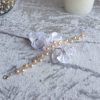 Bracelet en perles de cristal nacré et rocailles calibrées