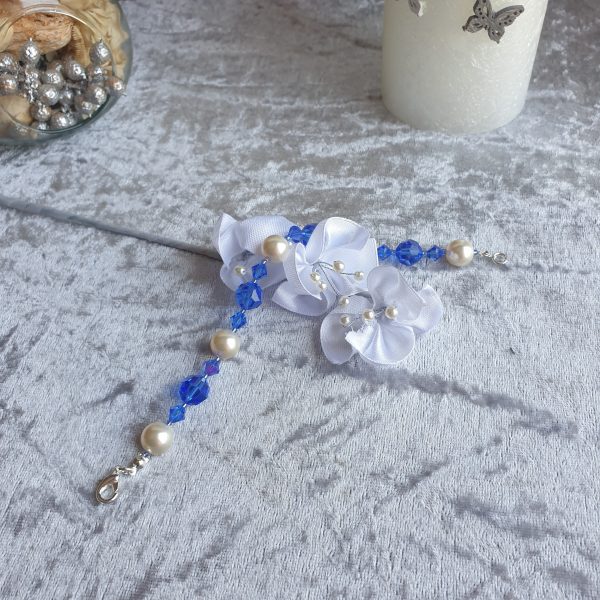Bracelet en perles de pur cristal et cristal nacré