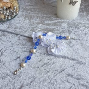 Bracelet en perles de pur cristal et cristal nacré