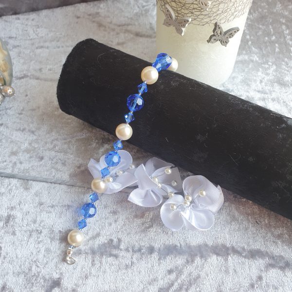 Bracelet en perles de pur cristal et cristal nacré