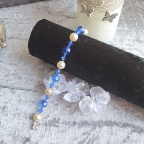 Bracelet en perles de pur cristal et cristal nacré