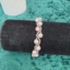 Bracelet en perles de cristal nacré et rocailles calibrées