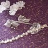Bracelet en perles de cristal nacré et rocailles calibrées