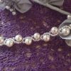 Bracelet en perles de cristal nacré et rocailles calibrées