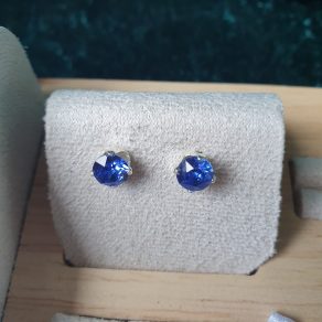 Boucles d oreilles de cristaux sertis