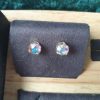 Boucles d oreilles de cristaux sertis