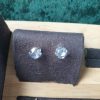 Boucles d oreilles de cristaux sertis