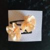 Pinces clip en satin et perles