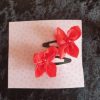 Pinces clip en satin et perles