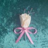 Boutonnière de marié en satin