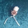Boutonnière de marié en satin