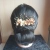Peigne de mariée en satin et perles