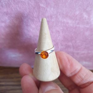 Bague ajustable en cristal