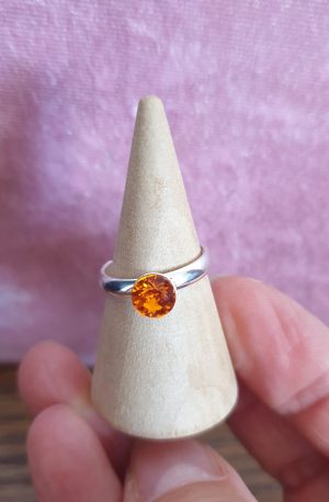 Bague ajustable en cristal
