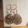 Boucles d'oreilles créoles en résine