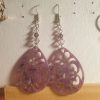 Boucles d'oreilles créoles en résine