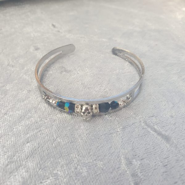 Bracelet jonc avec cristaux
