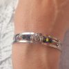 Bracelet jonc avec cristaux