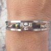 Bracelet jonc avec cristaux