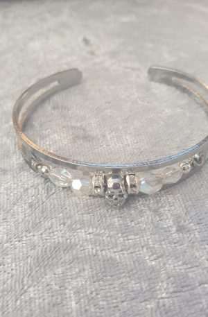 Bracelet jonc avec cristaux