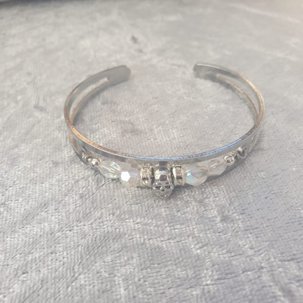 Bracelet jonc avec cristaux