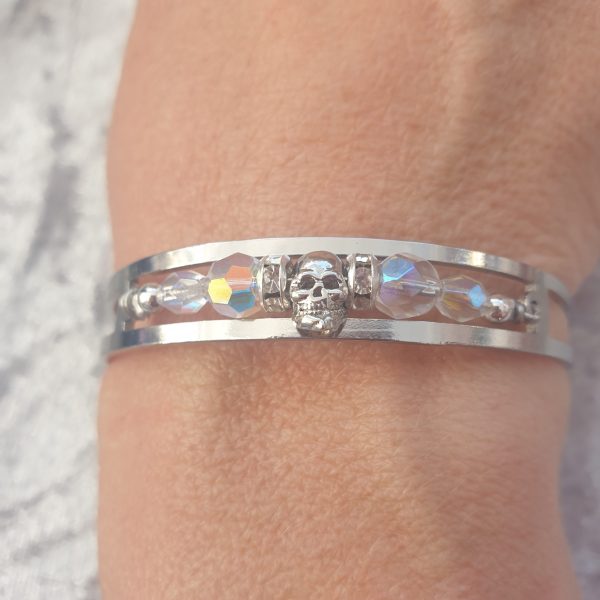 Bracelet jonc avec cristaux