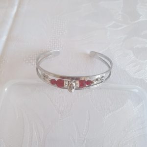 Bracelet jonc avec cristaux